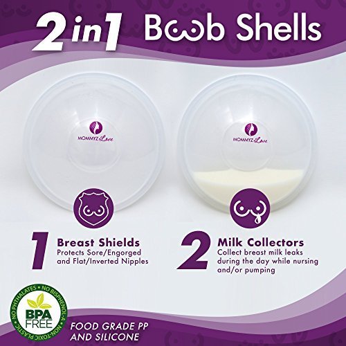 Breast Feeding Essentials Kit: Breast Shell & Milk Catcher + Nipple Cream