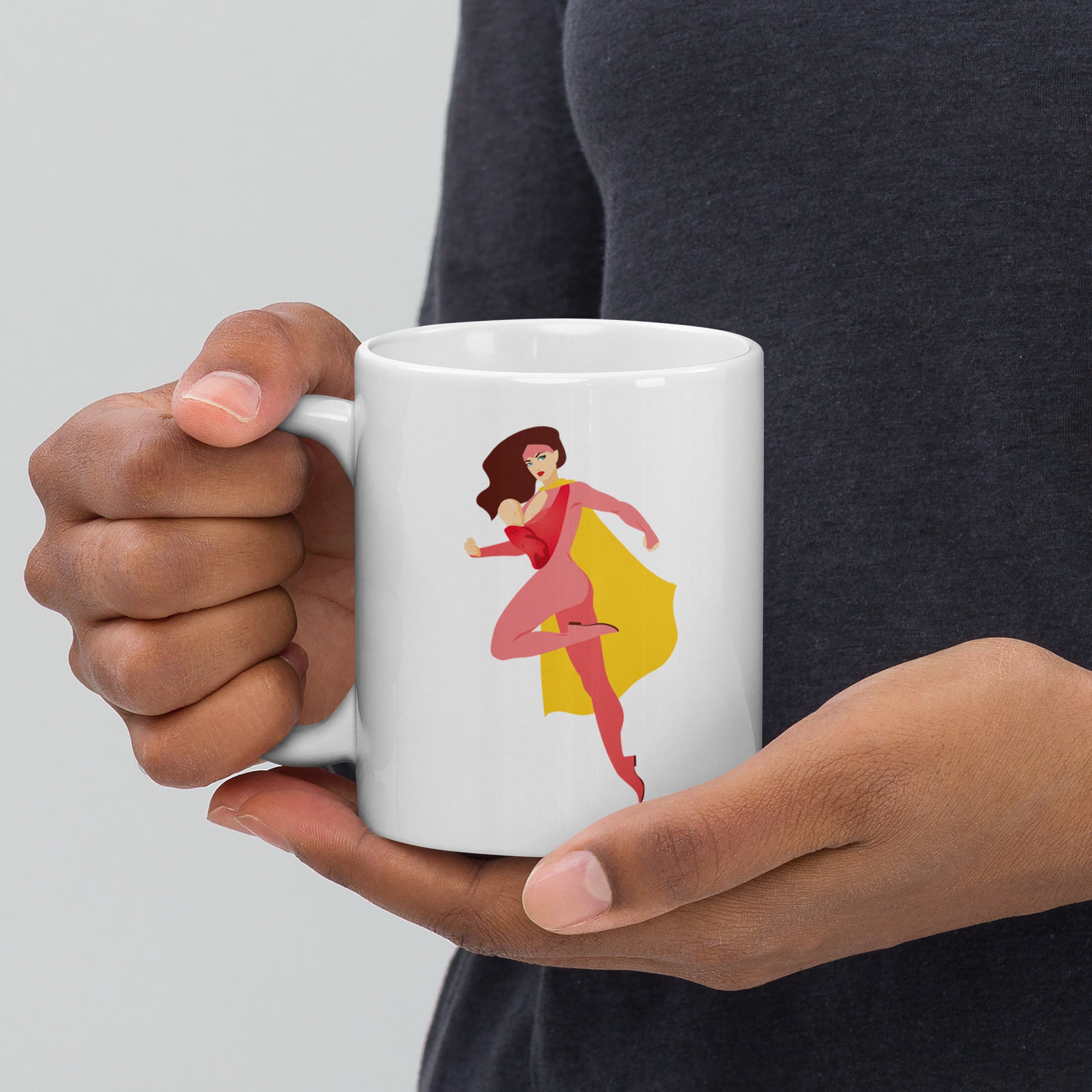 Breastfeeding Badass - White glossy mug