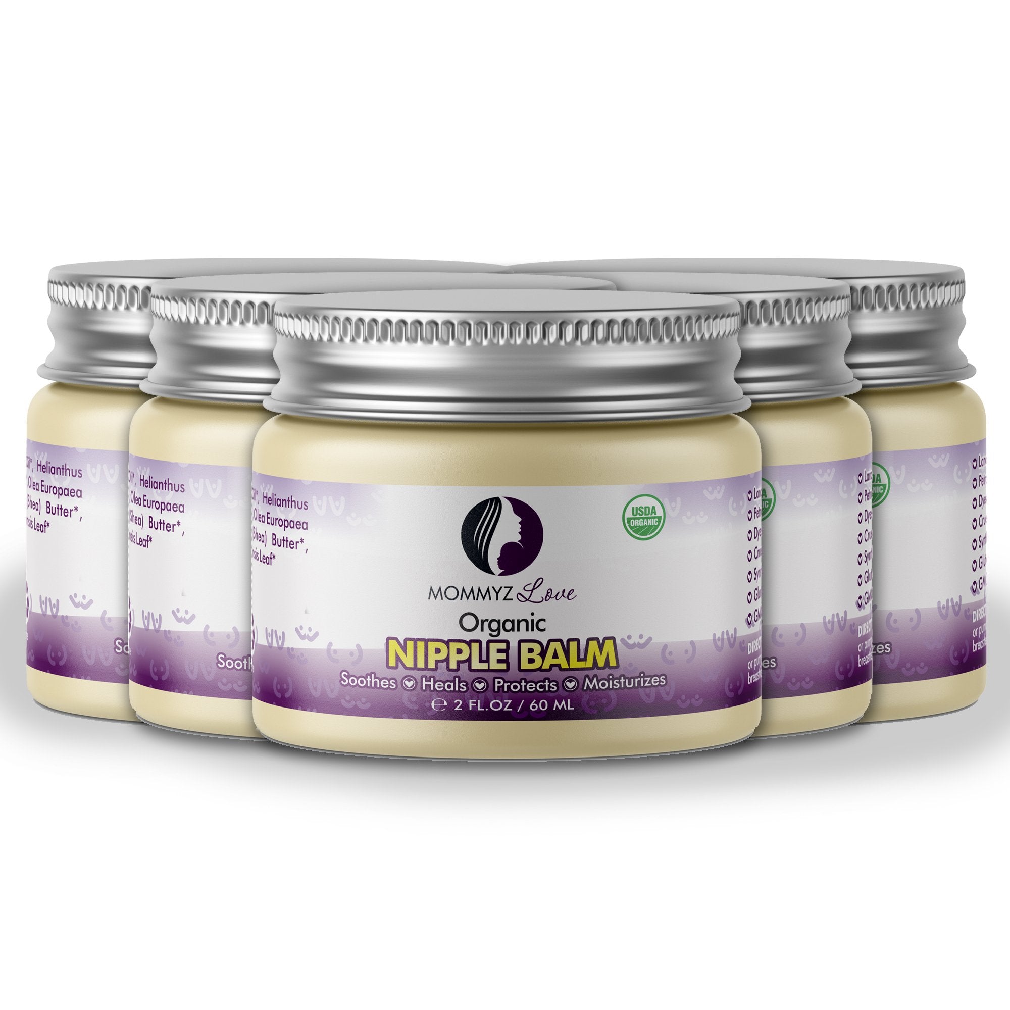 Breastfeeding Nipple Cream to Relieve Sore - Dry and Cracked Nipples, 2oz, 1 Jar