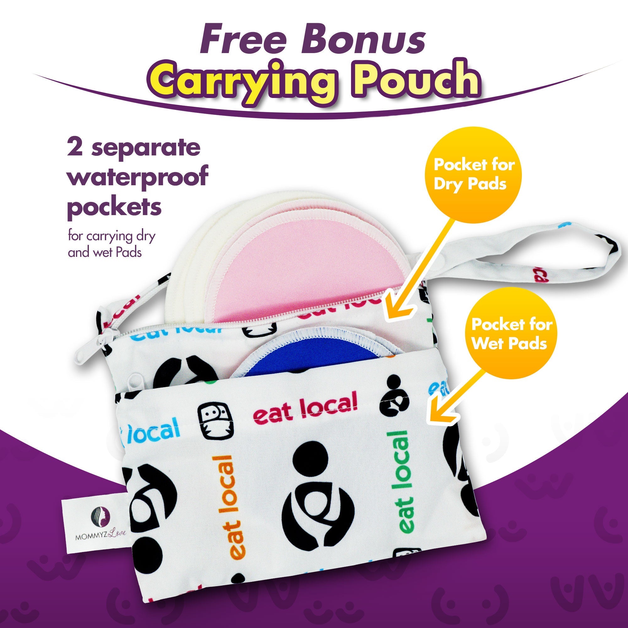 Leak Proof Bundle: Washable & Disposable Nursing Pads Kit for every situation, whether at home or on the go