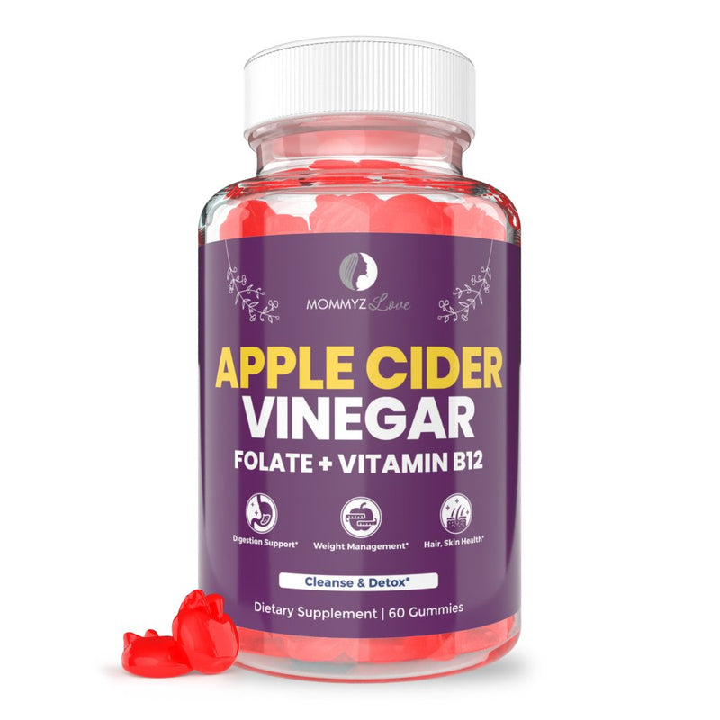 Apple Cider Vinegar Gummies with Folate and Vitamin B12