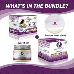 Breast Feeding Essentials Kit: Breast Shell & Milk Catcher + Nipple Cream