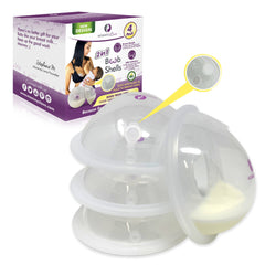 Breast Shell & Milk Catcher with Plugs for Breastfeeding Relief