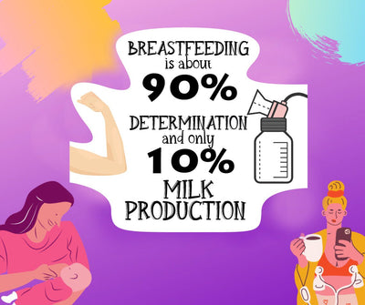 Breastfeeding 90% Determination, 10% Milk Production - Sticker