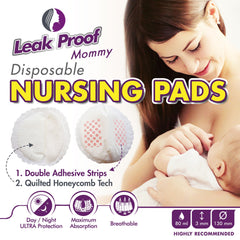 Disposable Nursing Pads: Super Soft - Extra Absorbent, wrapped with 5 Layers for extra Day and Night Protection (100 Pack)